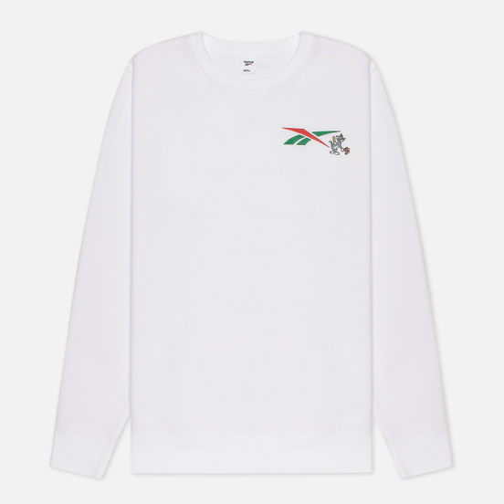 Мужская толстовка Reebok x Tom & Jerry Oversize Crew Neck White