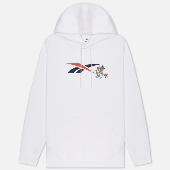 Мужская толстовка Reebok x Tom & Jerry Oversize Hoodie White