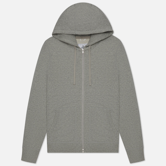 Мужская толстовка Reigning Champ Knit Lightweight Terry Full Zip Hoodie Heather Grey