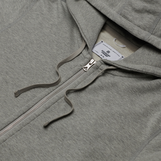 Мужская толстовка Reigning Champ Knit Lightweight Terry Full Zip Hoodie Heather Grey