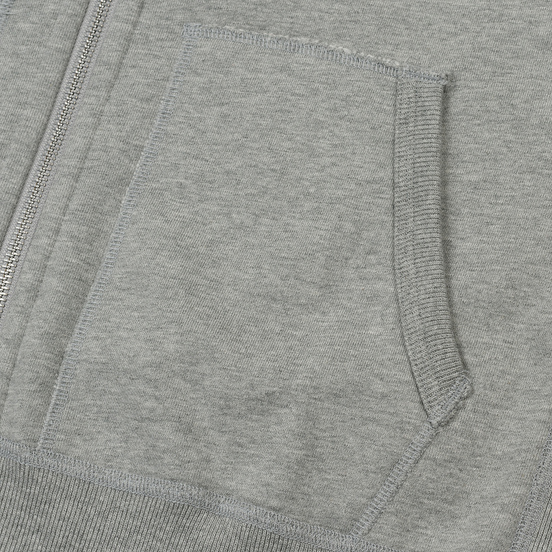 Мужская толстовка Reigning Champ Midweight Terry Full Zip Heather Grey