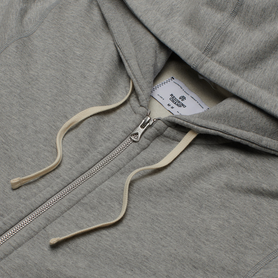Мужская толстовка Reigning Champ Midweight Terry Full Zip Heather Grey