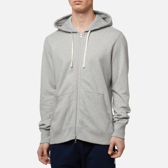 Мужская толстовка Reigning Champ Midweight Terry Full Zip Heather Grey