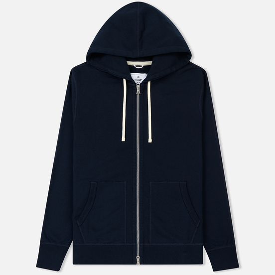 Мужская толстовка Reigning Champ Midweight Terry Full Zip Navy