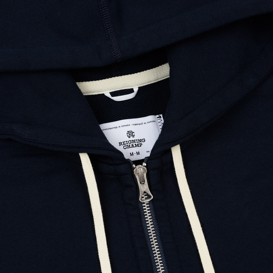 Мужская толстовка Reigning Champ Midweight Terry Full Zip Navy