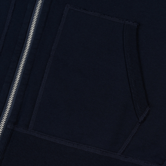 Мужская толстовка Reigning Champ Midweight Terry Full Zip Navy