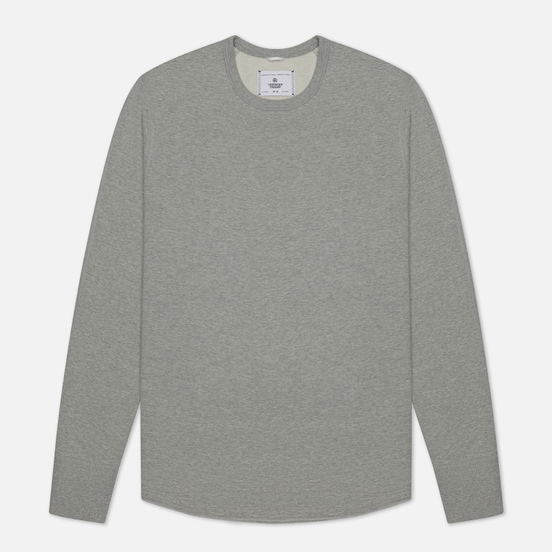 Мужская толстовка Reigning Champ Midweight Terry Scalloped Crew Neck Heather Grey