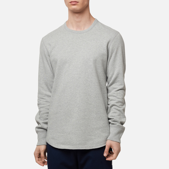 Мужская толстовка Reigning Champ Midweight Terry Scalloped Crew Neck Heather Grey