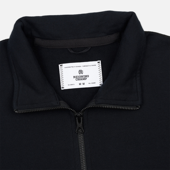 Мужская толстовка Reigning Champ Pima Lightweight Terry Half Zip Pullover Black