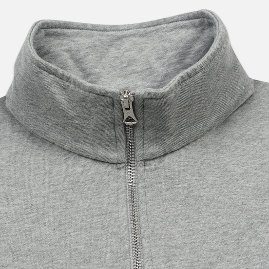 Мужская толстовка Reigning Champ Pima Lightweight Terry Half Zip Pullover Heather Grey