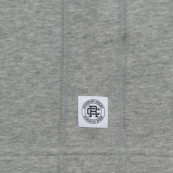 Мужская толстовка Reigning Champ Pima Lightweight Terry Half Zip Pullover Heather Grey