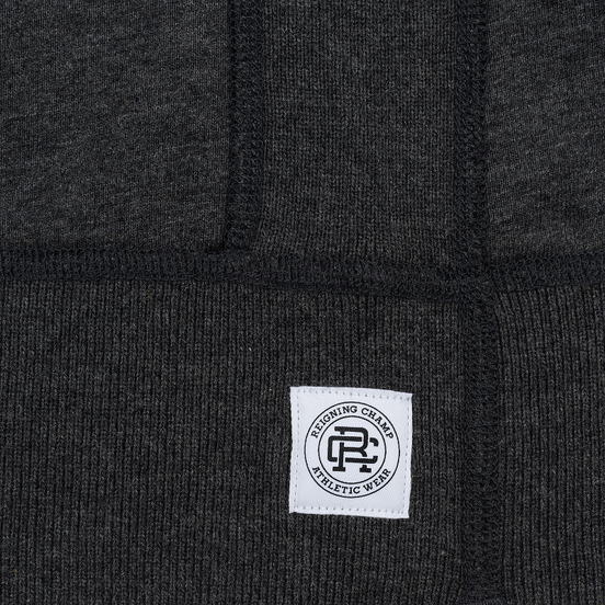 Мужская толстовка Reigning Champ Pullover Midweight Twill Terry Heather Charcoal