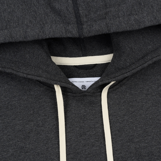 Мужская толстовка Reigning Champ Pullover Midweight Twill Terry Heather Charcoal