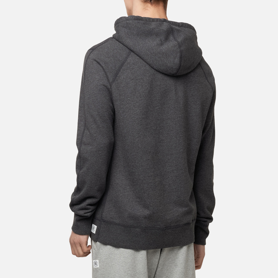 Мужская толстовка Reigning Champ Pullover Midweight Twill Terry Heather Charcoal