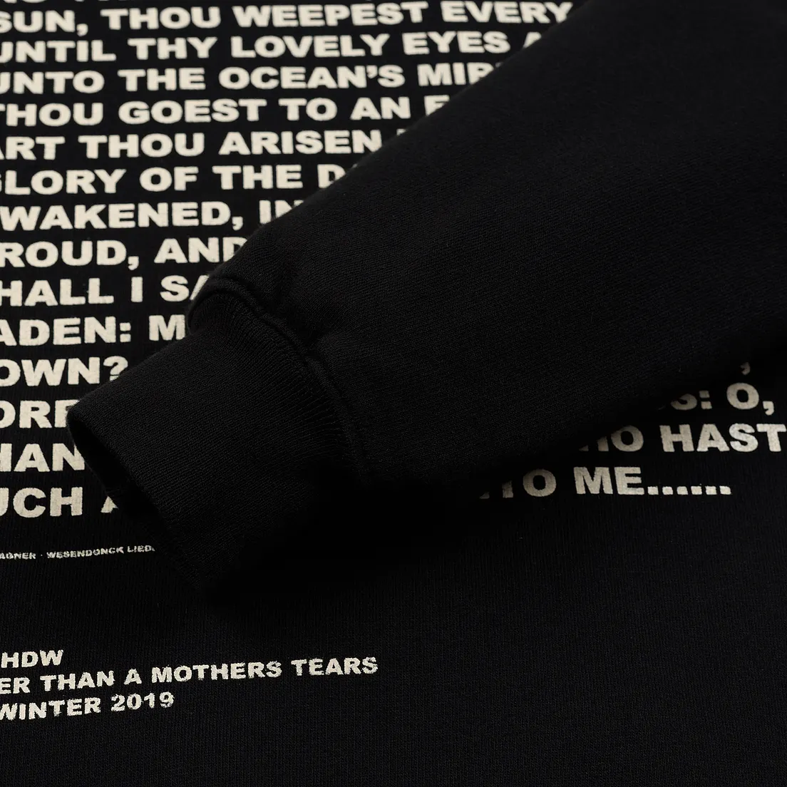 Rick Owens DRKSHDW Мужская толстовка Crew Neck Affliction Print