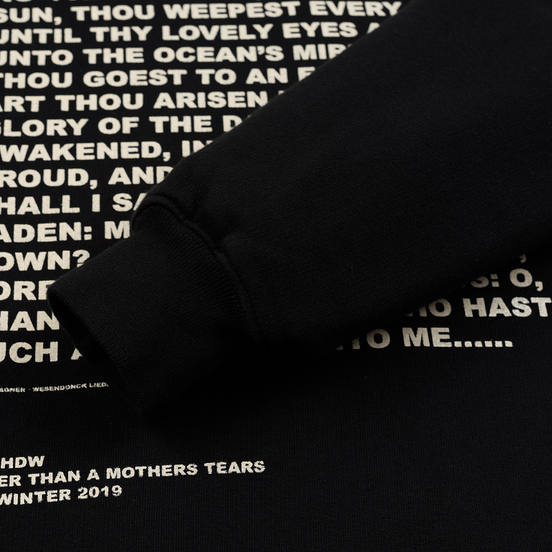 Мужская толстовка Rick Owens DRKSHDW Crew Neck Affliction Print Black/Natural