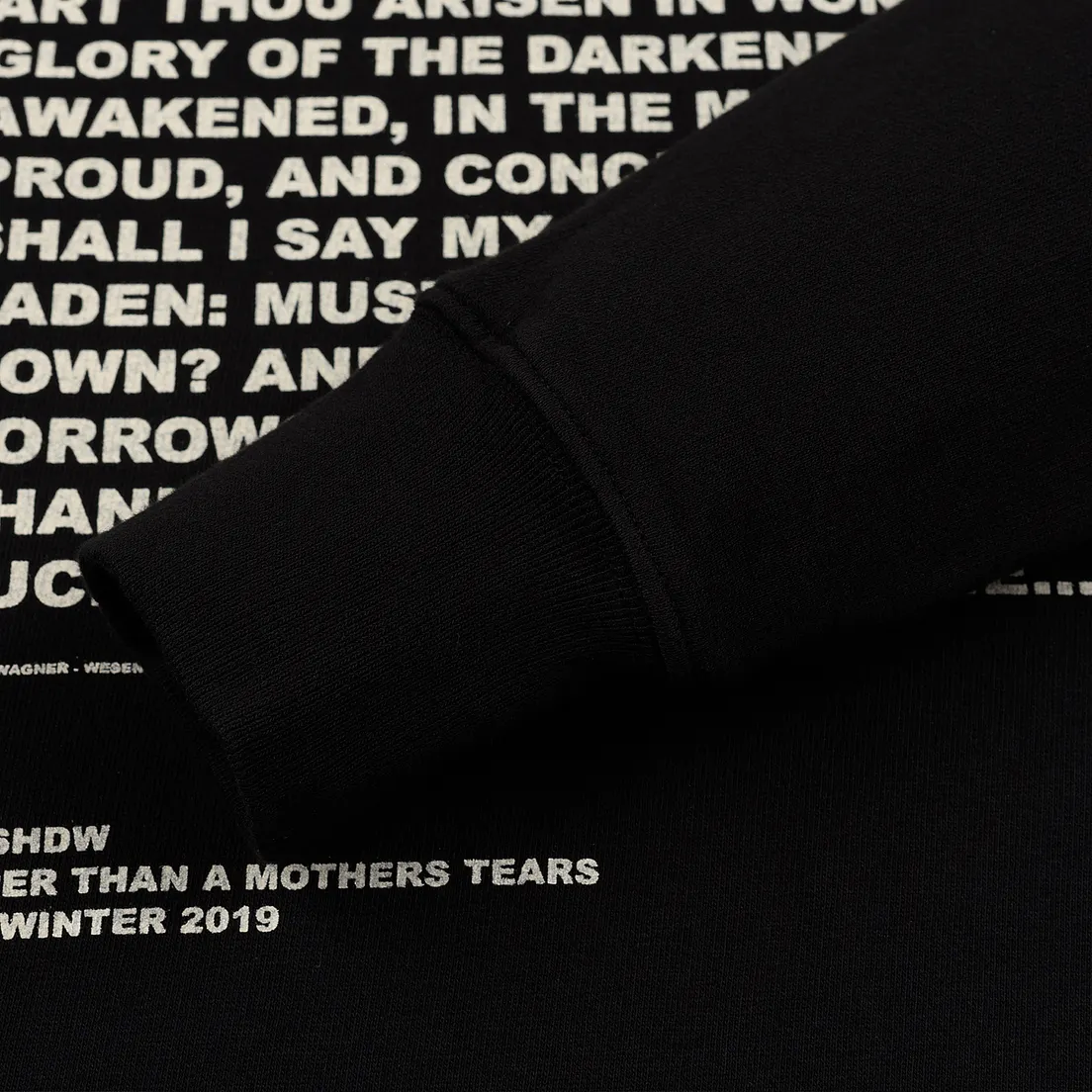 Rick Owens DRKSHDW Мужская толстовка Pullover Hoodie Affliction Print
