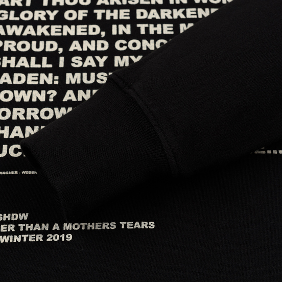 Мужская толстовка Rick Owens DRKSHDW Pullover Hoodie Affliction Print Black/Natural