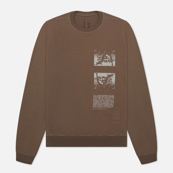 Мужская толстовка Rick Owens DRKSHDW Tecuatl Pentagram Crew Neck Dust/Pearl