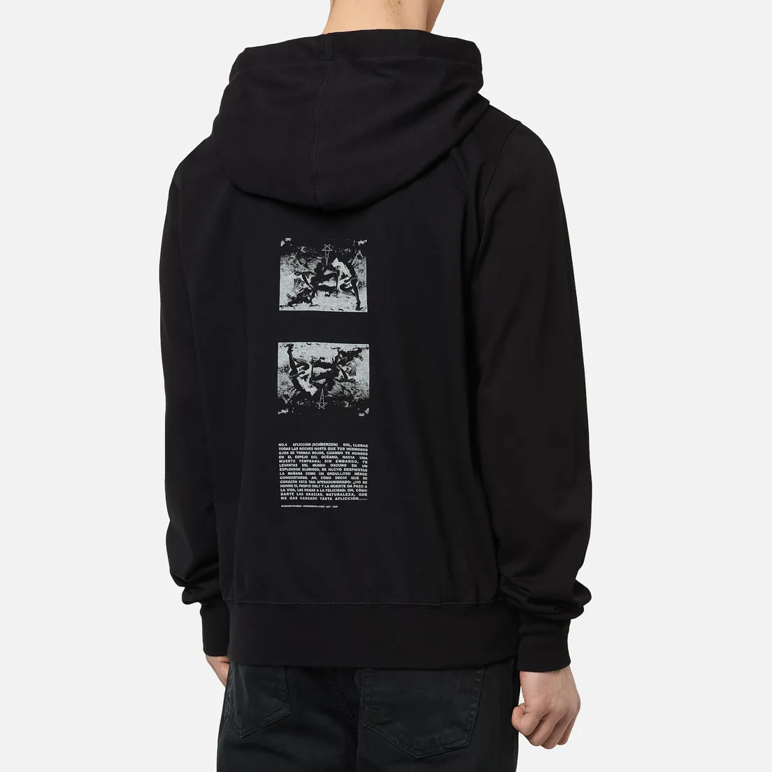 Rick Owens DRKSHDW Мужская толстовка Tecuatl Pentagram Jason's Zip Hoodie
