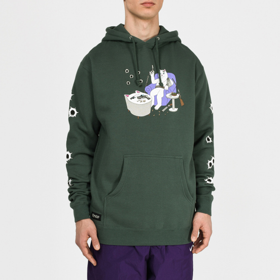 Мужская толстовка RIPNDIP Bullet Proof Hoodie Hunter Green