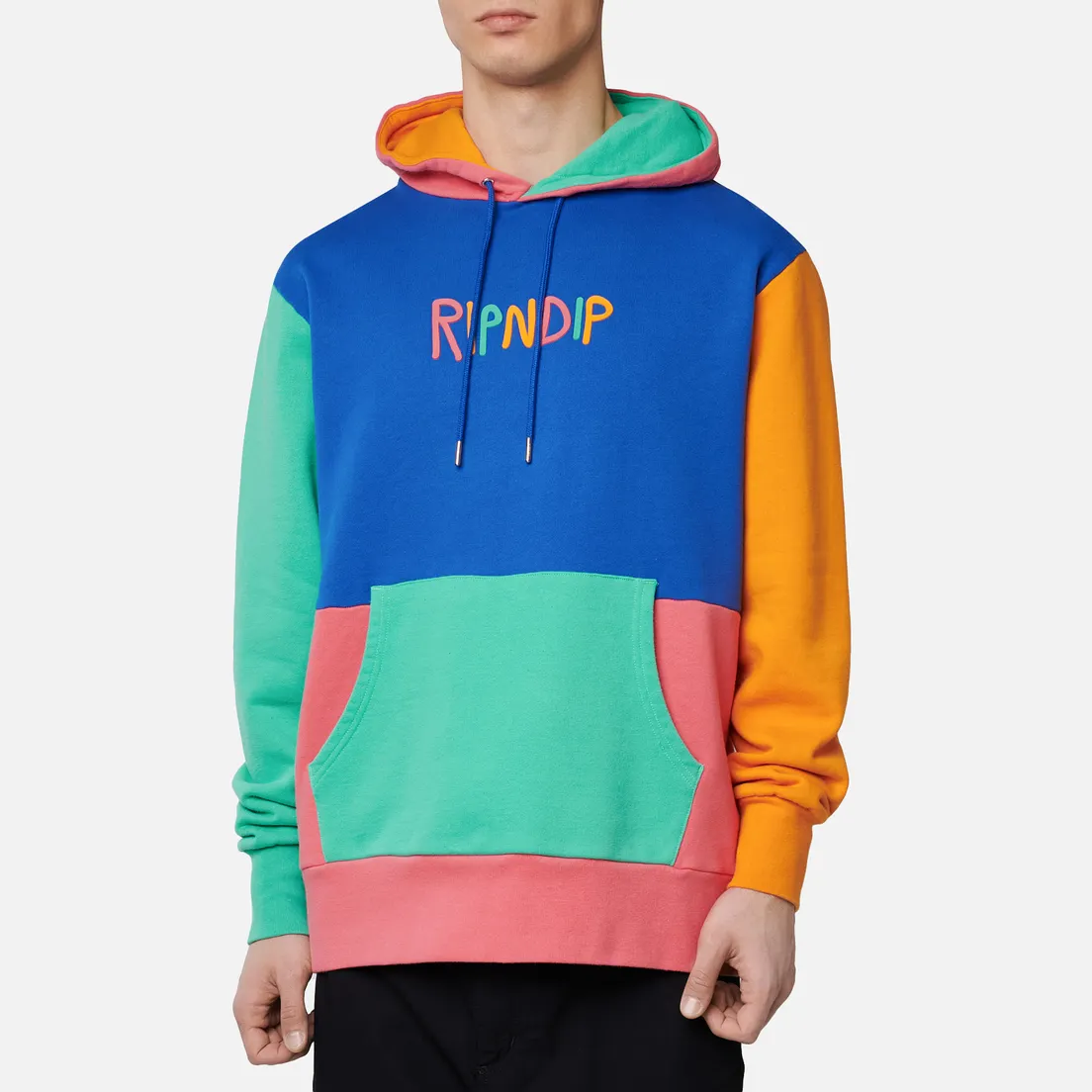 RIPNDIP Мужская толстовка Color Block Multi Panel Hoodie