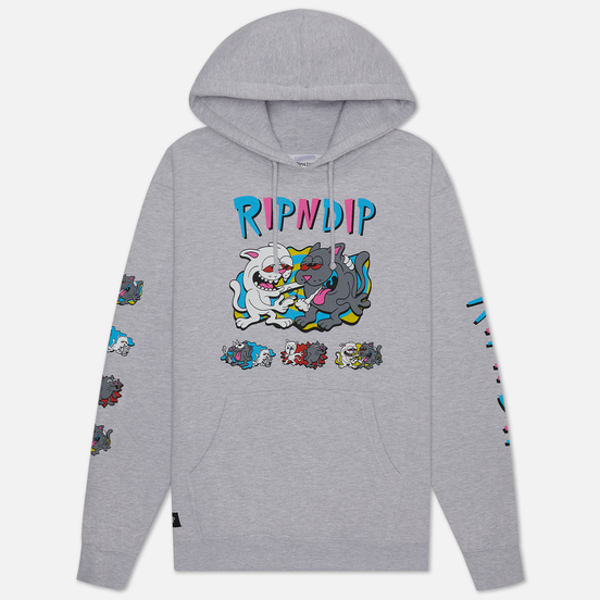 Мужская толстовка RIPNDIP Hash Bros Hoodie Heather Grey