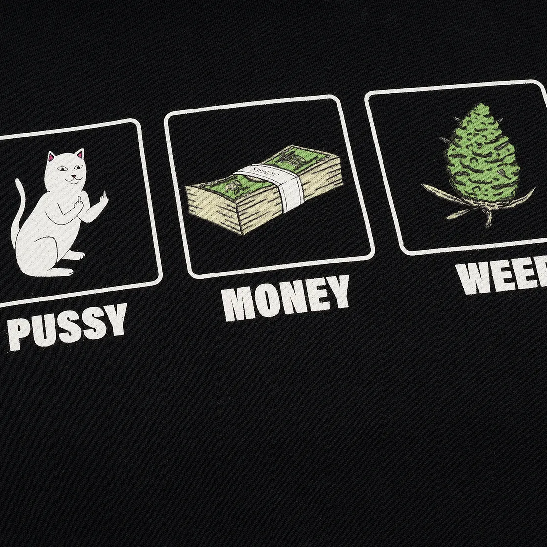 RIPNDIP Мужская толстовка Pu$$y, Money, Weed Hoodie