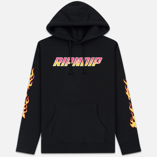 Мужская толстовка RIPNDIP RIPNDIP Racing Hoodie Black