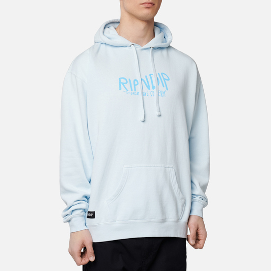 Мужская толстовка RIPNDIP The Great Wave Of Nerm Hoodie Powder Blue