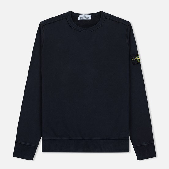 Мужская толстовка Stone Island Crew Neck Brushed Cotton Fleece Navy