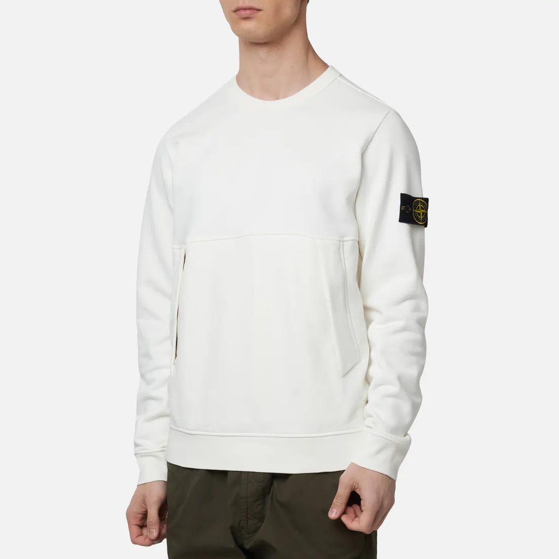 Stone Island Мужская толстовка Crew Neck Diagonal Pockets