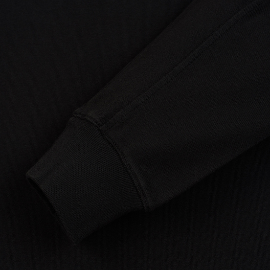 Мужская толстовка Stone Island Crew Neck Heavy Cotton Garment Dyed Black