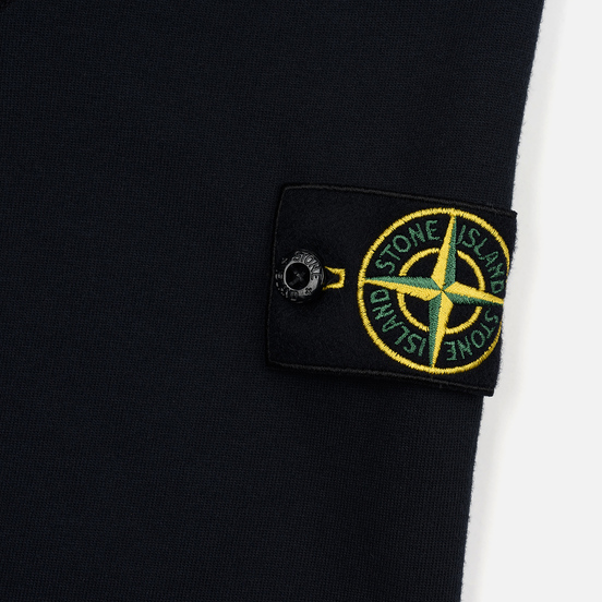 Мужская толстовка Stone Island Crew Neck Heavy Cotton Garment Dyed Navy