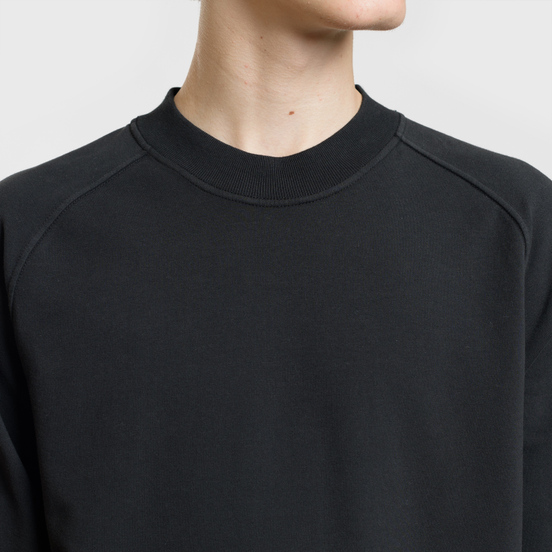 Мужская толстовка Stone Island Crew Neck Stretched Brushed Black