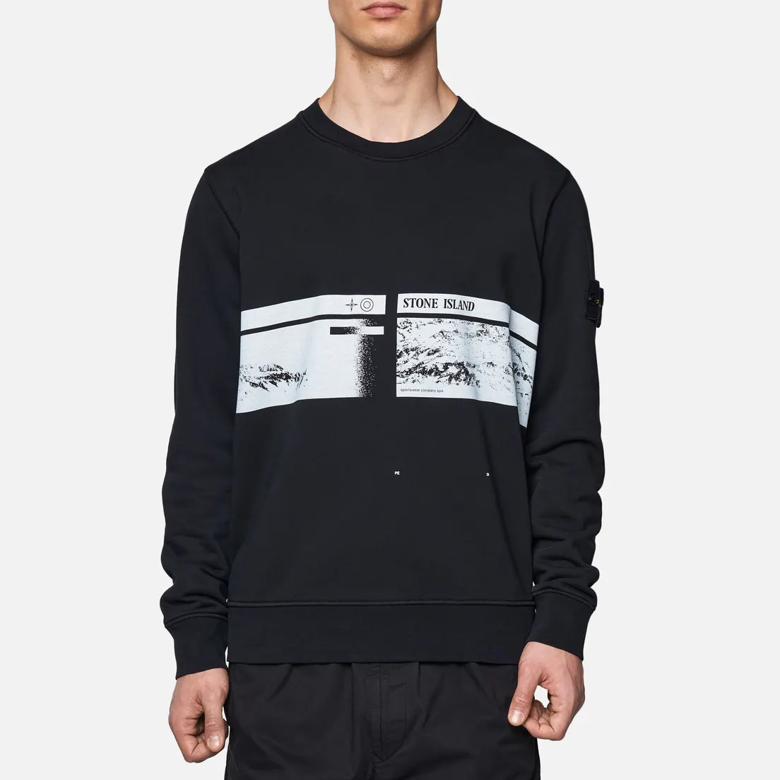Stone Island Мужская толстовка Drone Three Crew Neck