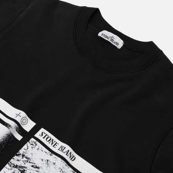 Мужская толстовка Stone Island Drone Three Crew Neck Black