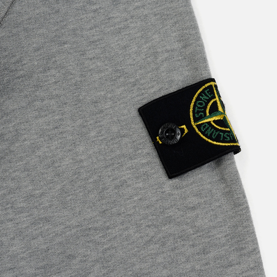 Мужская толстовка Stone Island Garment Dyed Half Zip Dust Melange