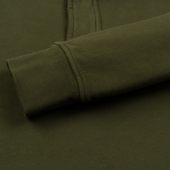 Мужская толстовка Stone Island Garment Dyed Half Zip Olive Green