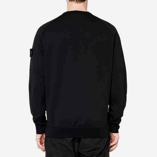 Мужская толстовка Stone Island Ghost Piece Crew Neck Black