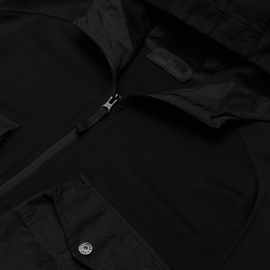 Мужская толстовка Stone Island Ghost Piece Hoodie Black