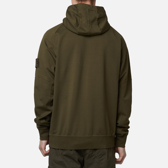 Мужская толстовка Stone Island Ghost Piece Hoodie Military Green