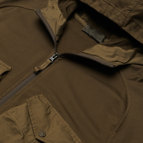 Мужская толстовка Stone Island Ghost Piece Hoodie Military Green