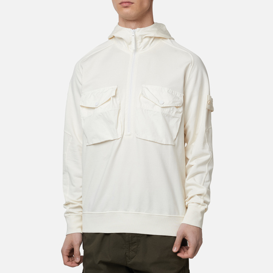 Мужская толстовка Stone Island Ghost Piece Hoodie Natural White