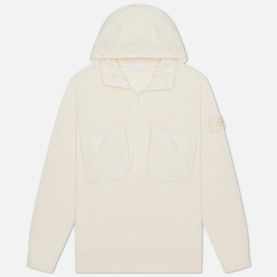 Мужская толстовка Stone Island Ghost Piece Hoodie Natural White