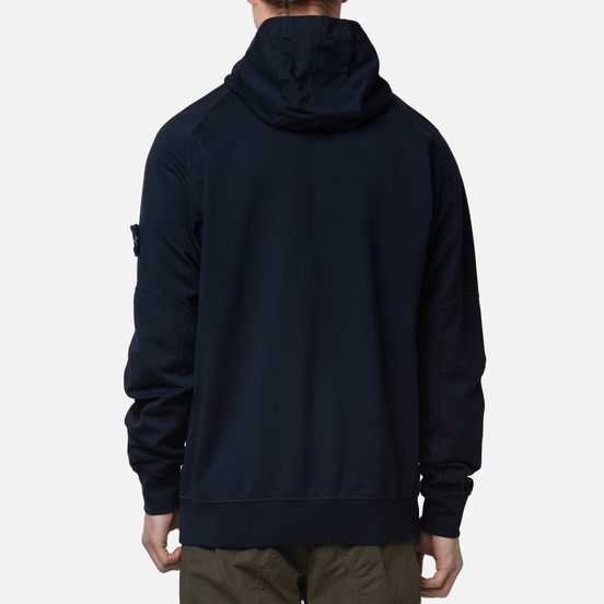 Мужская толстовка Stone Island Ghost Piece Hoodie Navy Blue