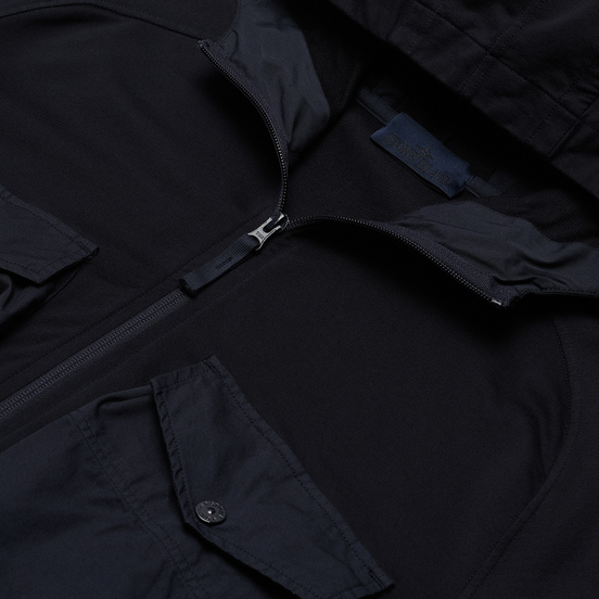 Мужская толстовка Stone Island Ghost Piece Hoodie Navy Blue