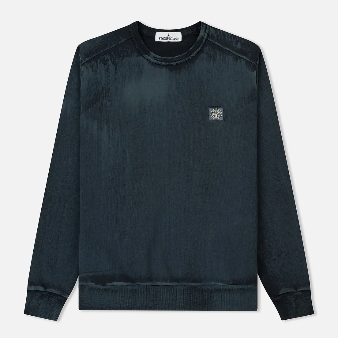 Stone Island Мужская толстовка Hand Brushed Colour Treatment Crew Neck