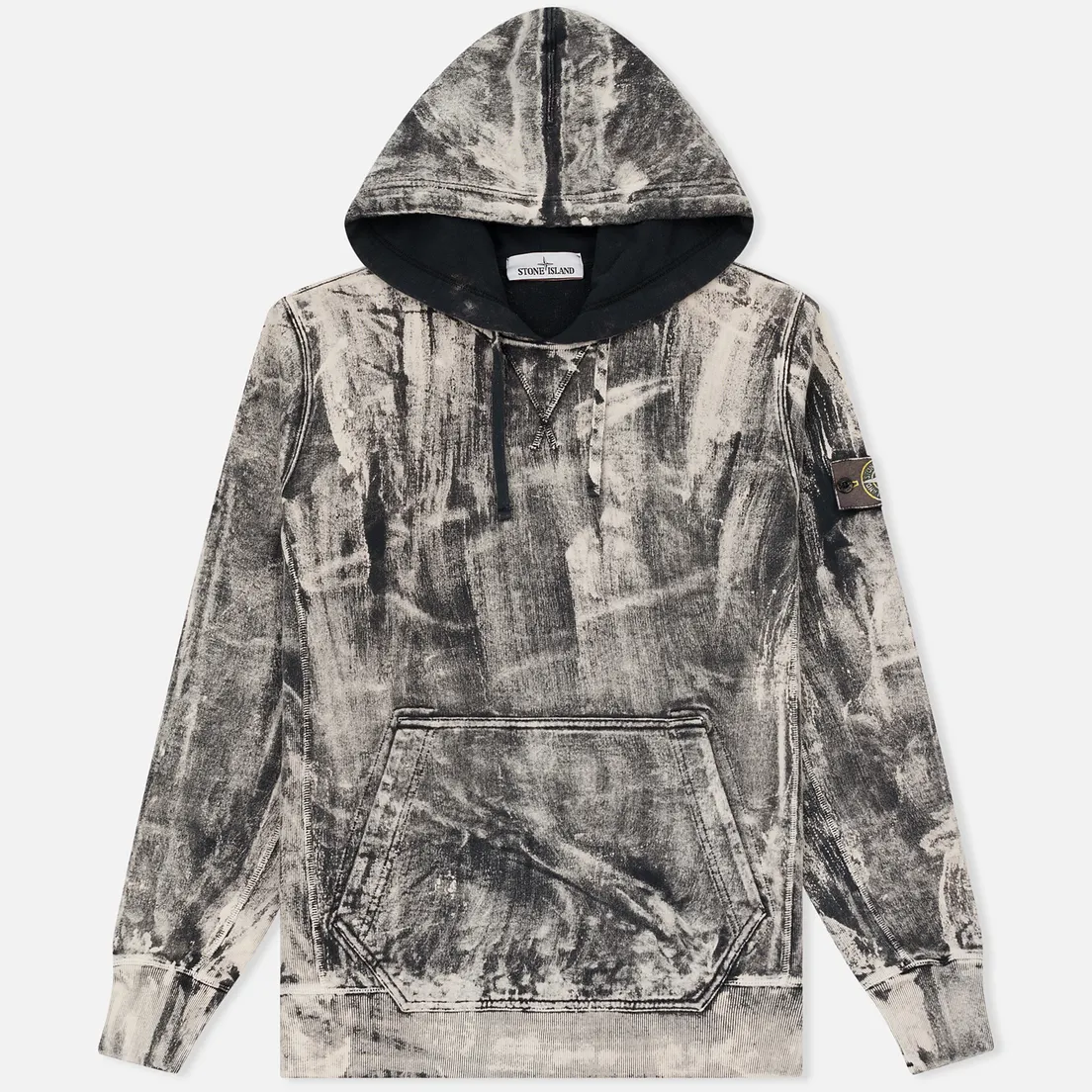 Stone Island Мужская толстовка Hand Corrosion Hooded