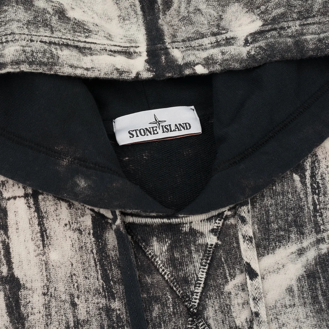 Stone Island Мужская толстовка Hand Corrosion Hooded